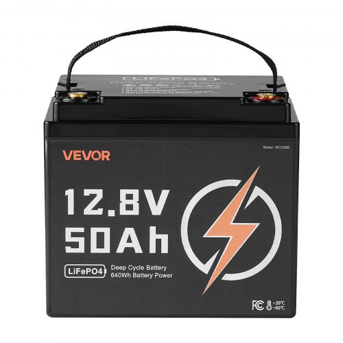 12V 50Ah LiFePO4 Battery Up to 15000 Cycles Deep Cycle Lithium Iron
