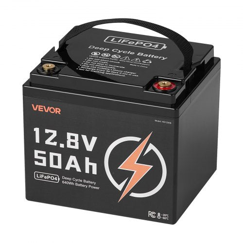 12V 50Ah LiFePO4 Battery Up to 15000 Cycles Deep Cycle Lithium Iron