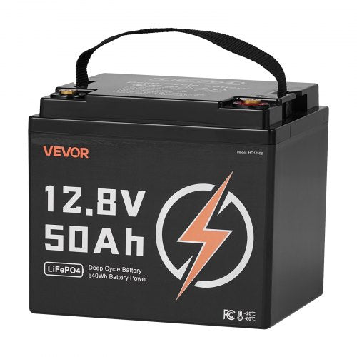 12V 50Ah LiFePO4 Battery Up to 15000 Cycles Deep Cycle Lithium Iron