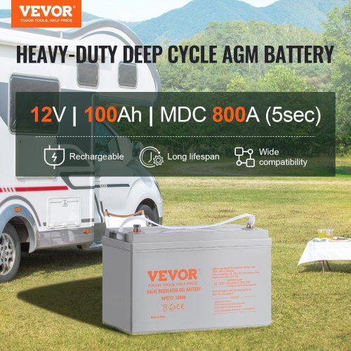 Deep Cycle Battery 12V 100 AH AGM Marine Rechargeable Battery High