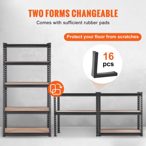 Storage Shelving Unit 5Tier Adjustable 2000 lbs Capacity Heavy Duty