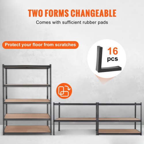 Storage Shelving Unit 5Tier Adjustable 2000 lbs Capacity Heavy Duty