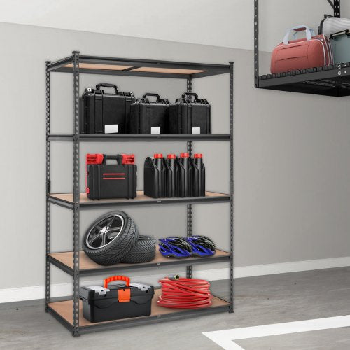 Storage Shelving Unit 5Tier Adjustable 2000 lbs Capacity Heavy Duty