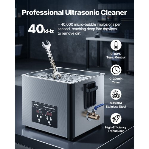 15L Ultrasonic Cleaner Professional Ultrasonic Cleaner Machine with Cleaning
