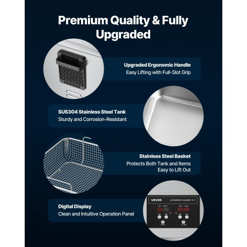 15L Ultrasonic Cleaner Professional Ultrasonic Cleaner Machine with Cleaning