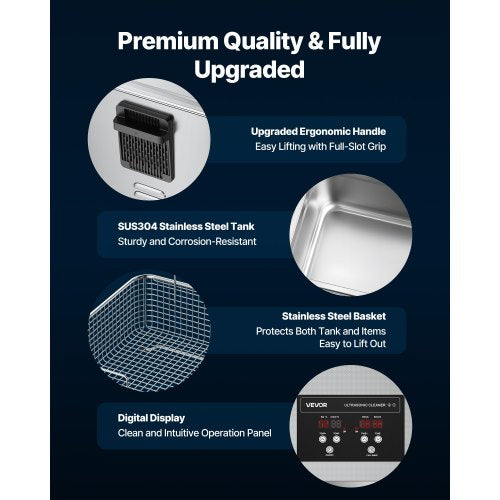 10L Ultrasonic Cleaner Professional Ultrasonic Cleaner Machine with Cleaning