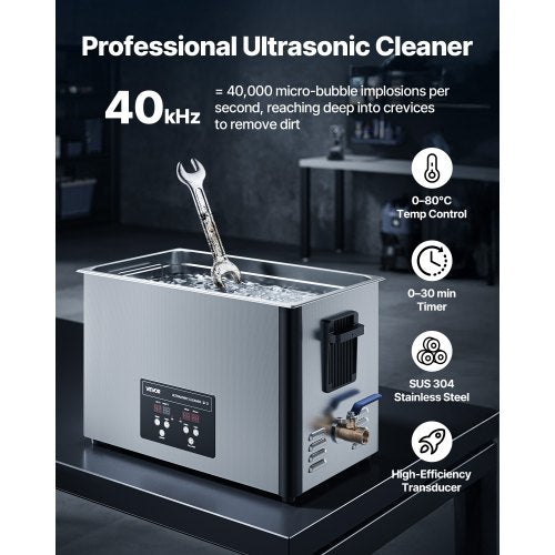 30L Ultrasonic Cleaner Professional Ultrasonic Cleaner Machine with Cleaning