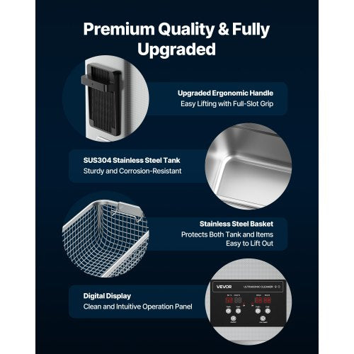 6L Ultrasonic Cleaner Professional Ultrasonic Cleaner Machine with Cleaning