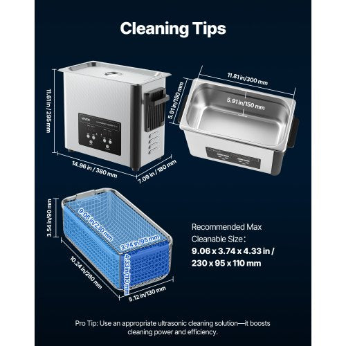 6L Ultrasonic Cleaner Professional Ultrasonic Cleaner Machine with Cleaning
