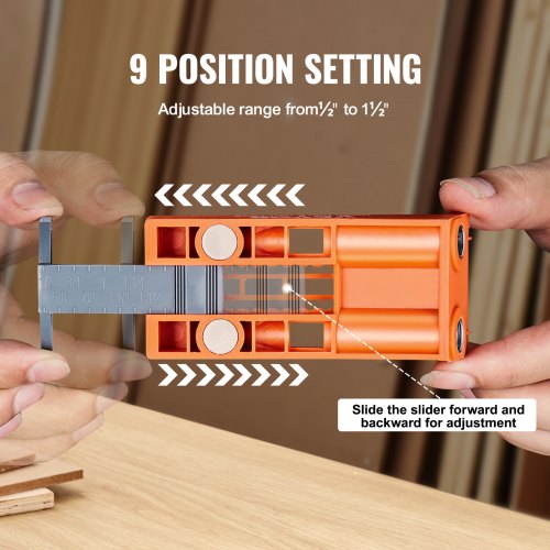 Pocket Hole Jig 56 Pcs Mini Jig Pocket Hole System with 9 Cclamp Step