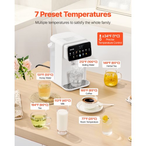 Instant Hot Water Dispenser Countertop Boiling Water Dispenser with Adjustable