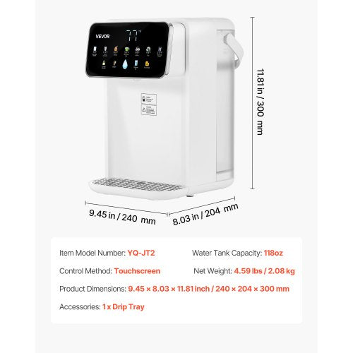 Instant Hot Water Dispenser Countertop Boiling Water Dispenser with Adjustable