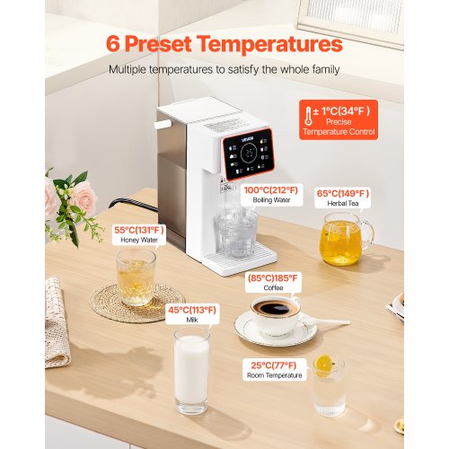 Instant Hot Water Dispenser Countertop Boiling Water Dispenser with Adjustable 1