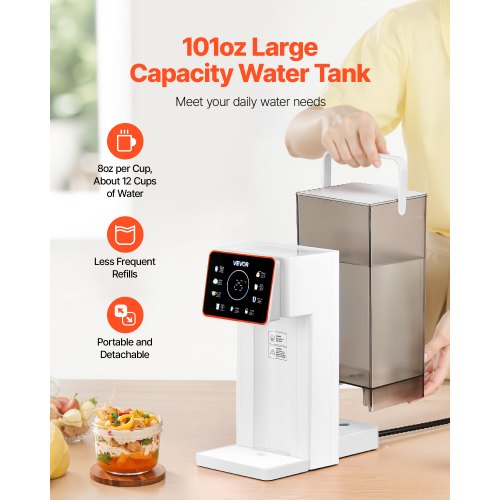 Instant Hot Water Dispenser Countertop Boiling Water Dispenser with Adjustable 1