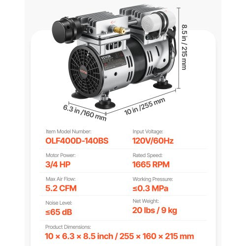 Pond Aerator 550W Power 52CFM for Up to 3 Acre 50 Lake Pond Aeration