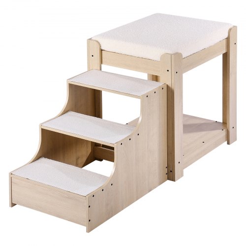 Pet Bunk Bed with Stairs DogCat Window Perch MultiLevel Bed Window Perch