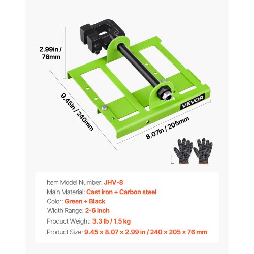 Chainsaw Mill Adjustable 26 in Width Vertical Lumber Cutting Guide