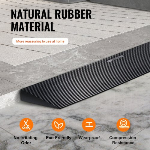16 Rise Cuttable Threshold Ramp for Sweeping Robot 354 Wide Natural
