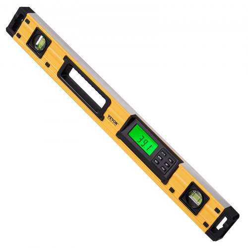 Magnetic Torpedo Level 600mm LED Backlit Screen Mechanical Bubble Vials