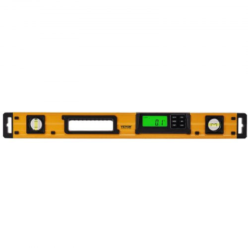 Magnetic Torpedo Level 600mm LED Backlit Screen Mechanical Bubble Vials