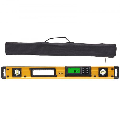 Magnetic Torpedo Level 600mm LED Backlit Screen Mechanical Bubble Vials