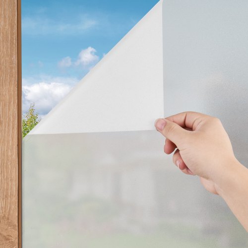 Window Privacy Film Frosted Glass Window Film Sun Blocking Heat Control