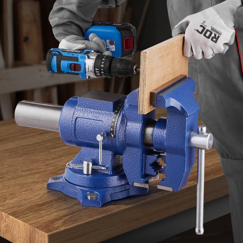 Heavy Duty Bench Vise 612 Jaw Width 5 Max Jaw Opening MultiPurpose