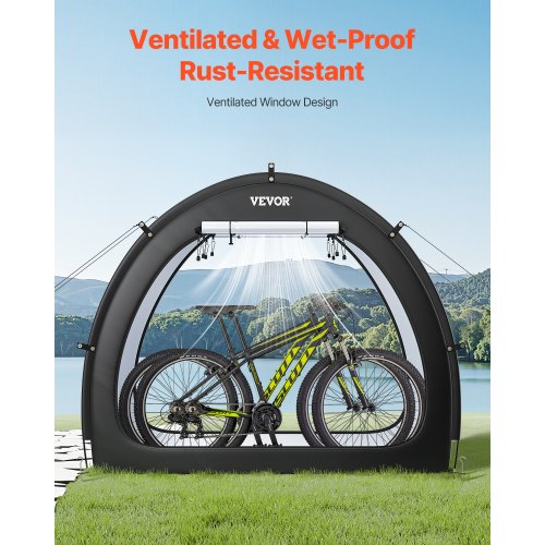 Bike Storage Tent 1 to 2 Bikes Outdoor Spacious Bike Storage Tent