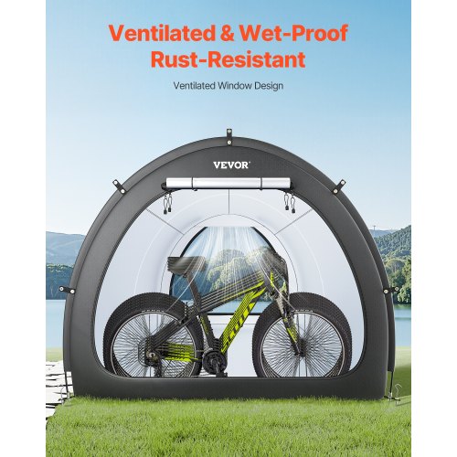 Bike Storage Tent 5 Bikes Outdoor Spacious Bike Storage Tent with Ventilated