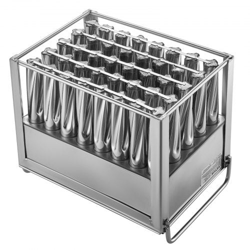 Commercial Popsicle Moulds 40PCS Cylindrical Ice Pop Moulds Stainless
