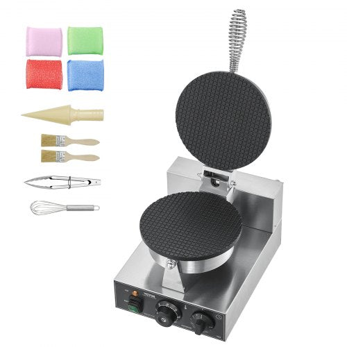 Electric Ice Cream Cone Maker Commercial 1230W Waffle Cone Machine