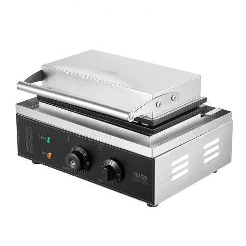 Commercial Waffle Maker 10PCS Rectangle Waffle Baker Machine 1550W