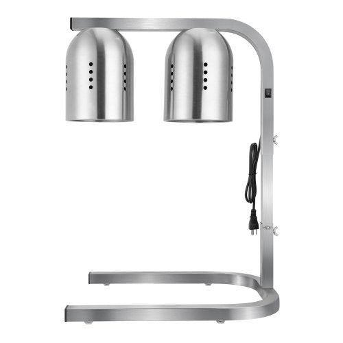 Food Heat Lamp 500W Bulbs Commercial Food Warmer Light Electric Stainless