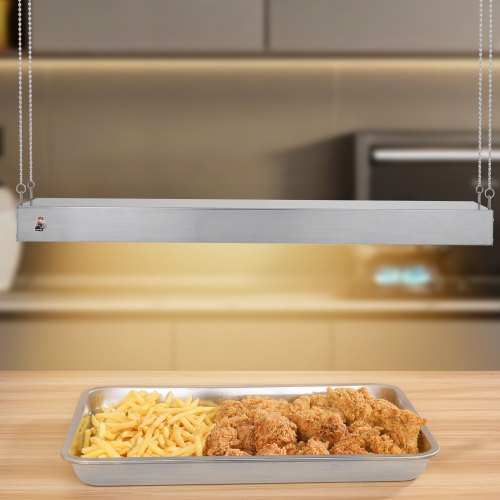 Food Heat Lamp 750W Hanging Commercial Food Heating Warmer Stainless Steel