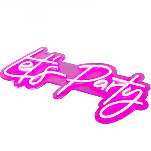 Lets Party Neon Sign 23X10 Neon Sign for Wall Decor Adjustable