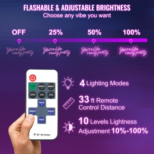 Youre Like Really Pretty Neon Sign 275 x 12 Pink LED Neon Signs for Wall Decor