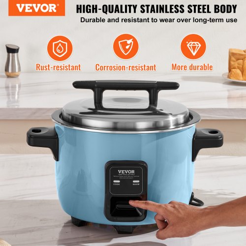 Commercial Rice Cooker 60Cup NonStick Pot 13L 24H Keep Warm Restaurant