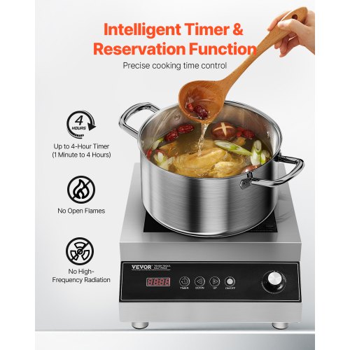 Portable Induction Cooktop 5000W Commercial Induction Burner with 16
