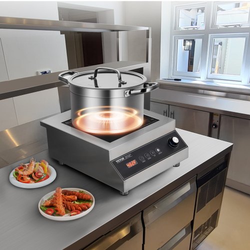 Portable Induction Cooktop 5000W Commercial Induction Burner with 16