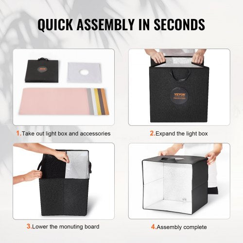 Photo Studio Light Box 12 x 12 30005600K Adjustable 3 Color
