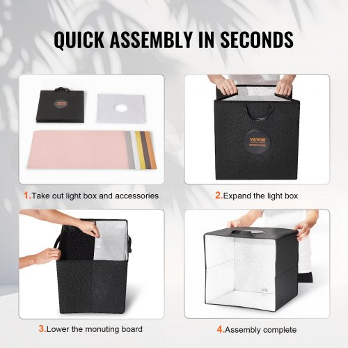 Photo Studio Light Box 16 x 16 30005600K Adjustable 3 Color
