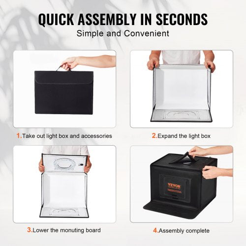 Photo Studio Light Box 12 x 12 30005600K Adjustable 3 Color