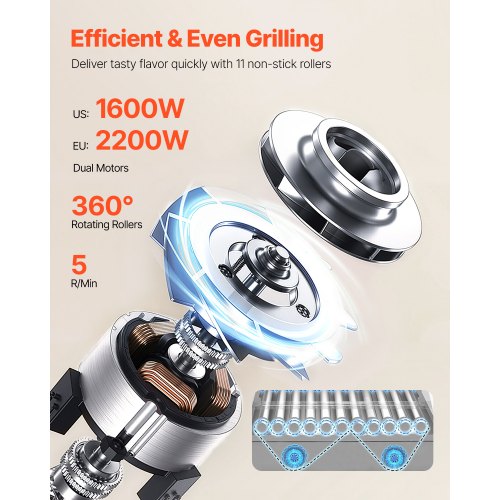 Hot Dog Roller 30 Hot Dog 11 Rollers Stainless Steel Sausage Grill Cooker