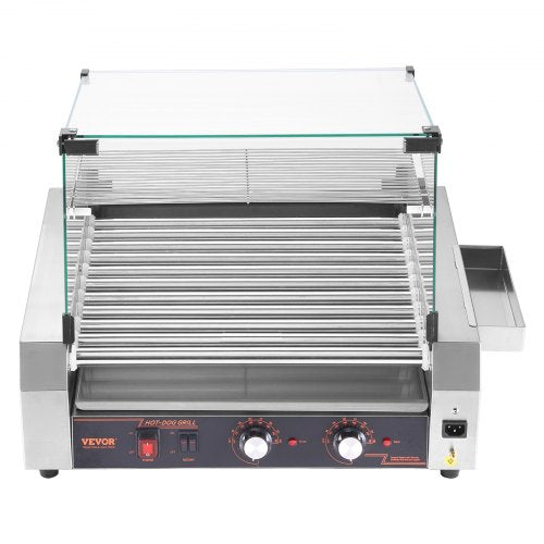 Hot Dog Roller 30 Hot Dog 11 Rollers Stainless Steel Sausage Grill Cooker
