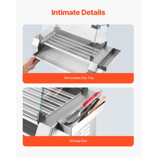 Hot Dog Roller 12 Hot Dog 5 Rollers Stainless Steel Sausage Grill Cooker