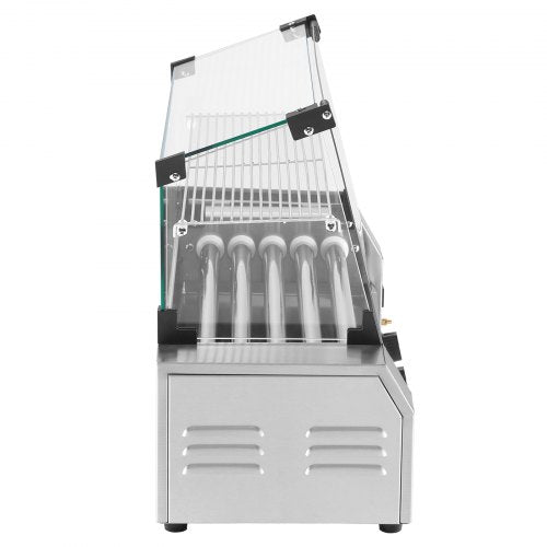 Hot Dog Roller 12 Hot Dog 5 Rollers Stainless Steel Sausage Grill Cooker