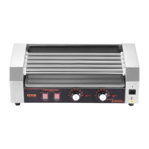 Hot Dog Roller 12 Hot Dog 5 Rollers Stainless Steel Sausage Grill Cooker