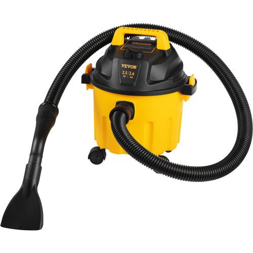 Wet Dry Vac 2.6 Gallon 25 Peak HP 3 in 1 Portable Shop Vacuum with Blowing