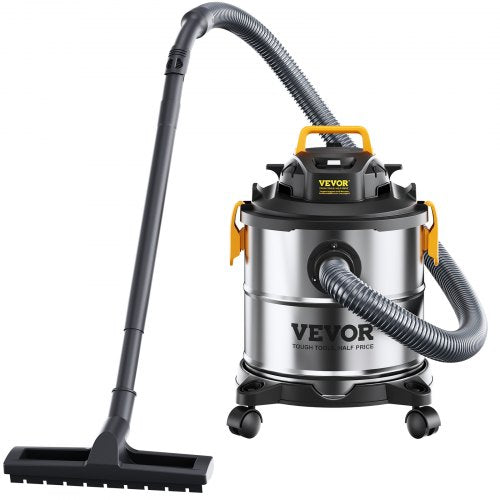 Stainless Steel Wet Dry Shop Vacuum 5.5 Gallon 65 Peak HP WetDry Vac