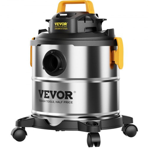 Stainless Steel Wet Dry Shop Vacuum 5.5 Gallon 65 Peak HP WetDry Vac
